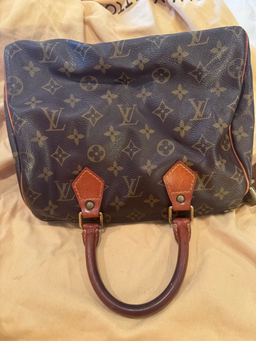 Classic! Timeless! Authentic Louis Vuitton Brown Speedy! With Sleeper Bag! - Picture 7 of 11
